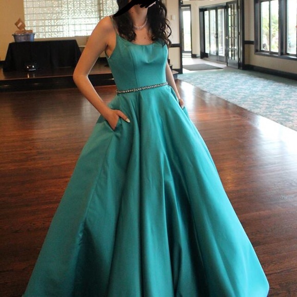Blue Prom Dress - Picture 2 of 4